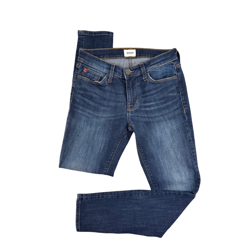 Hudson Krista Super Skinny Jeans Womens 25 Dark Wash Blue Low Rise Denim